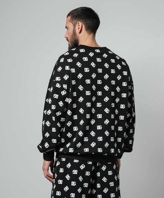 Dolce&Gabbana Black sweatshirt with monogram logo