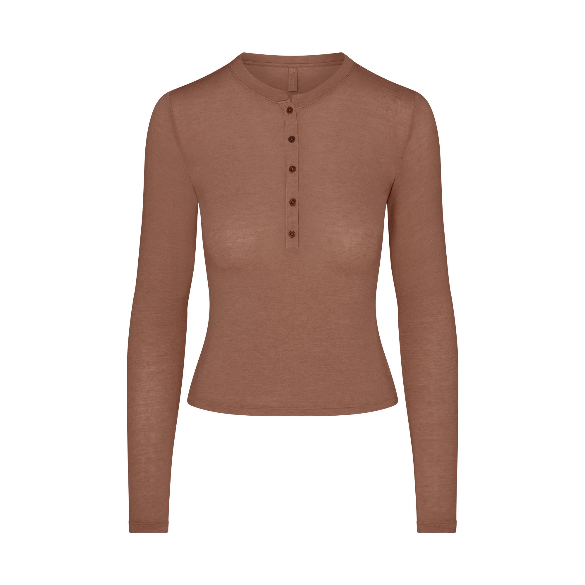 Sheer Modal Crewneck Henley