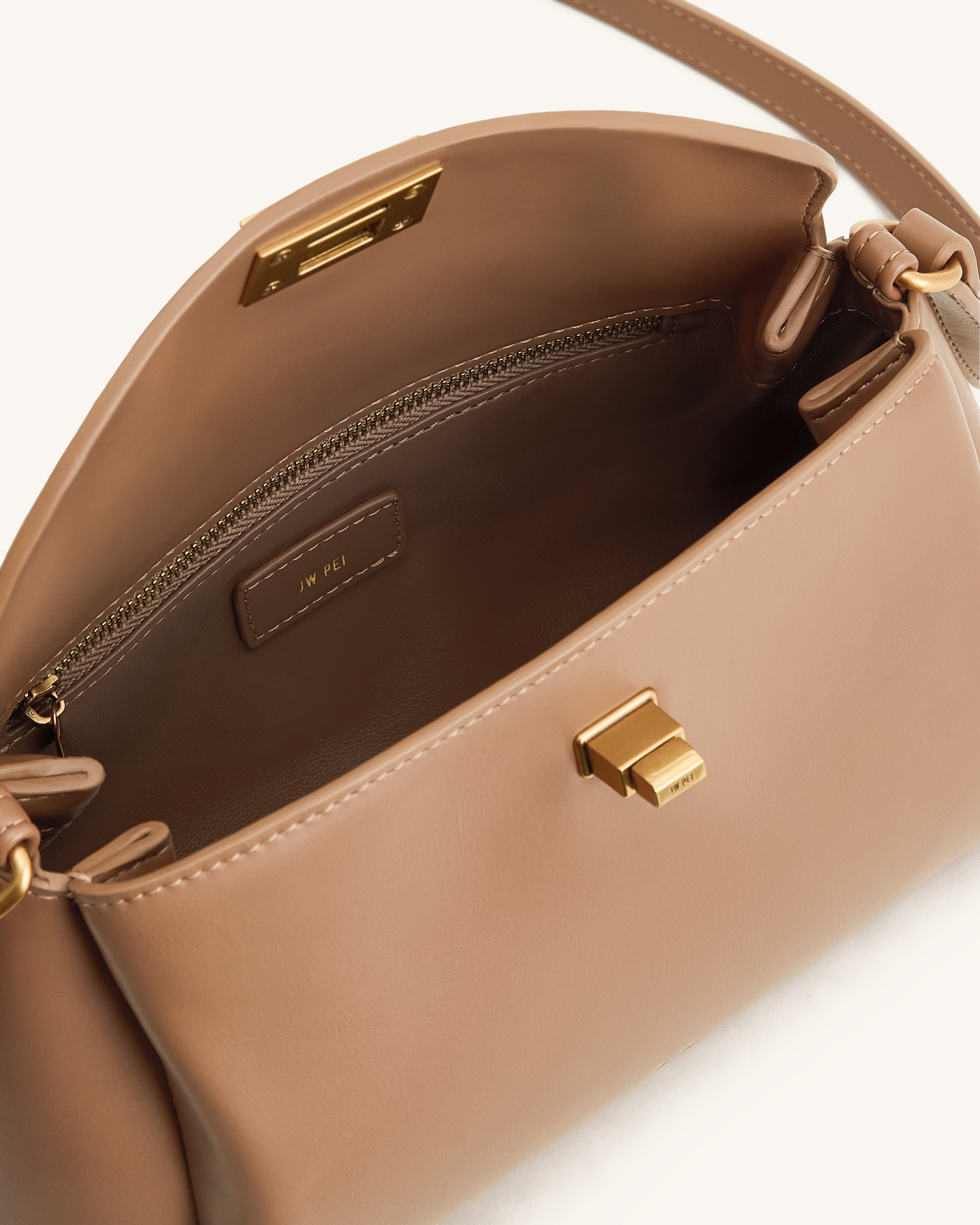 Greta Twist-Lock Crossbody Bag - Black