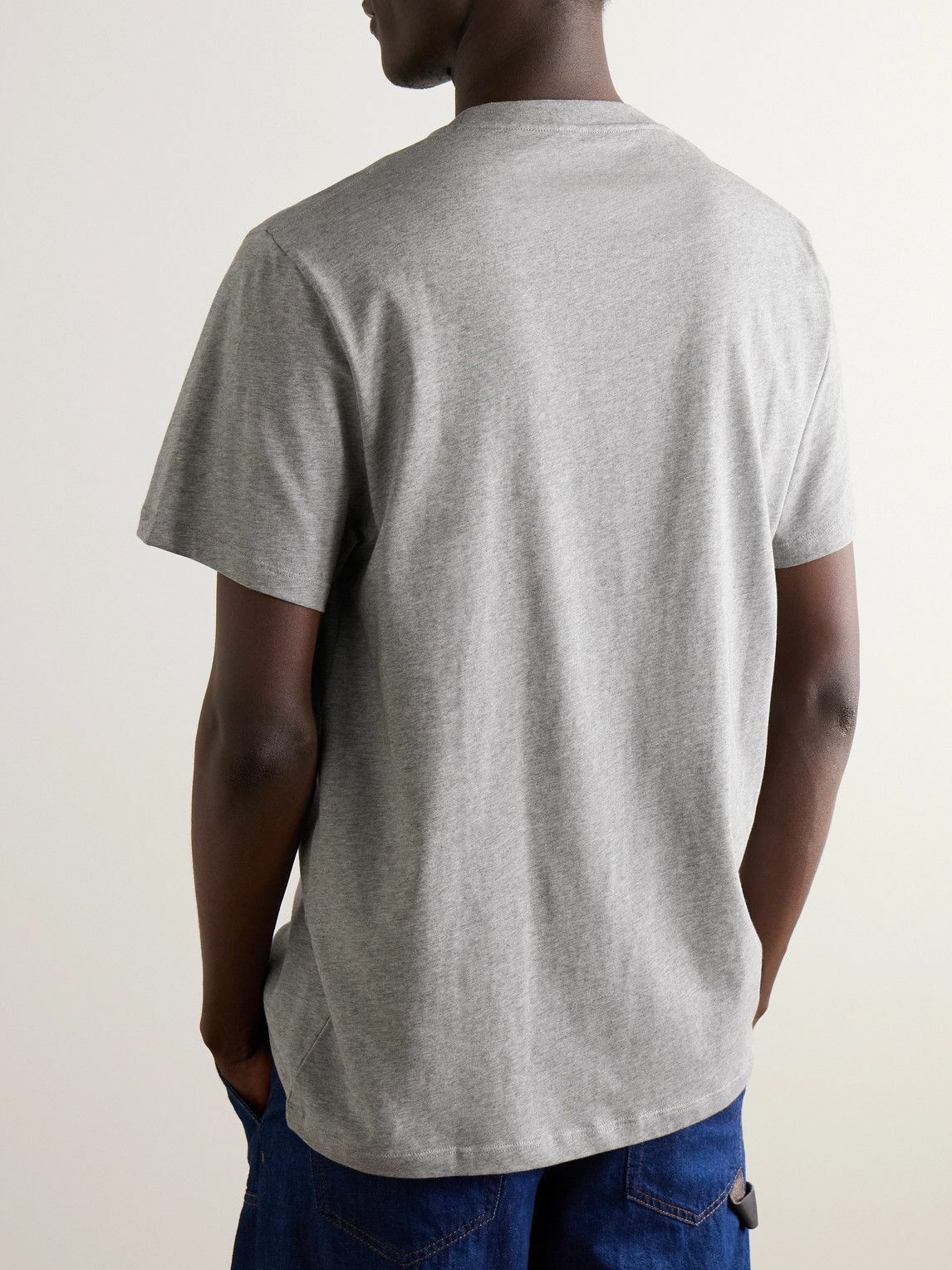 LOEWE - Slim-Fit Logo-Embroidered Cotton