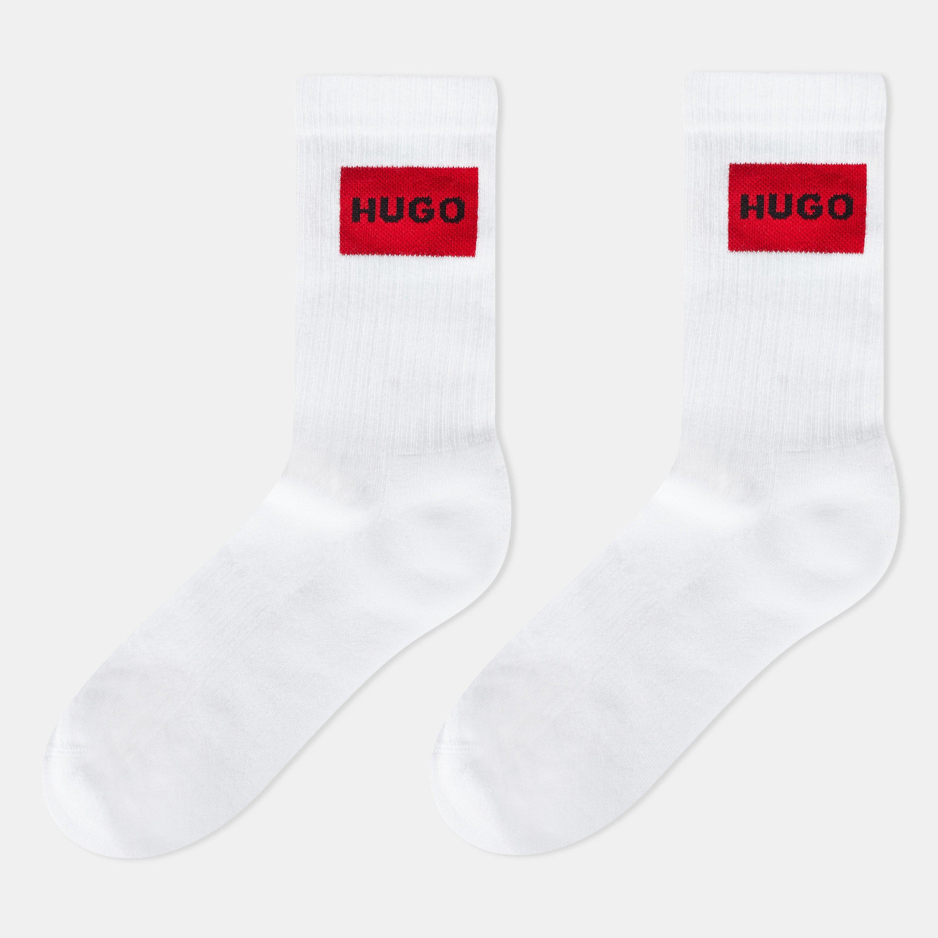 2 Pack Label Crew Socks