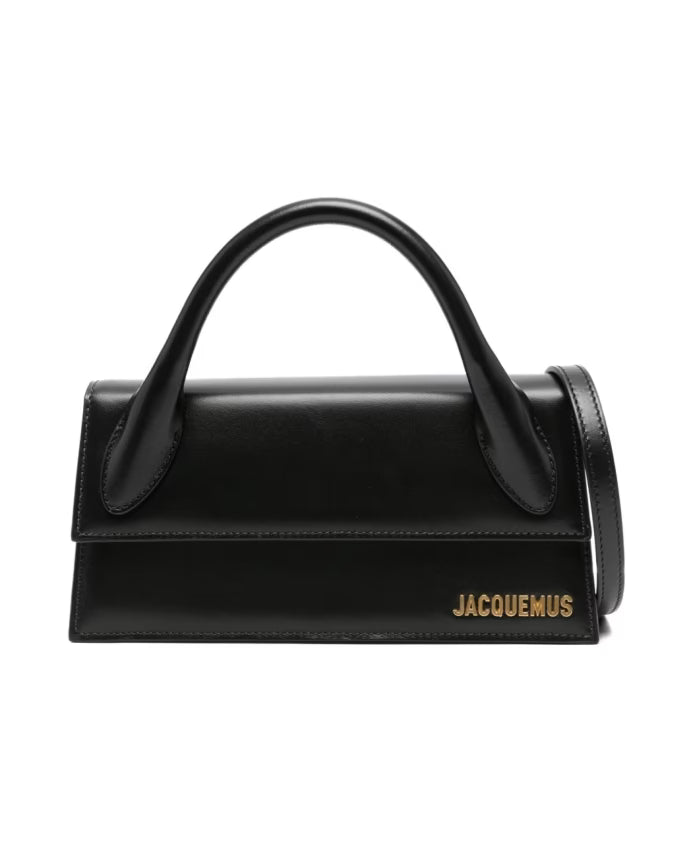 Black Foldover Top Shoulder Bag