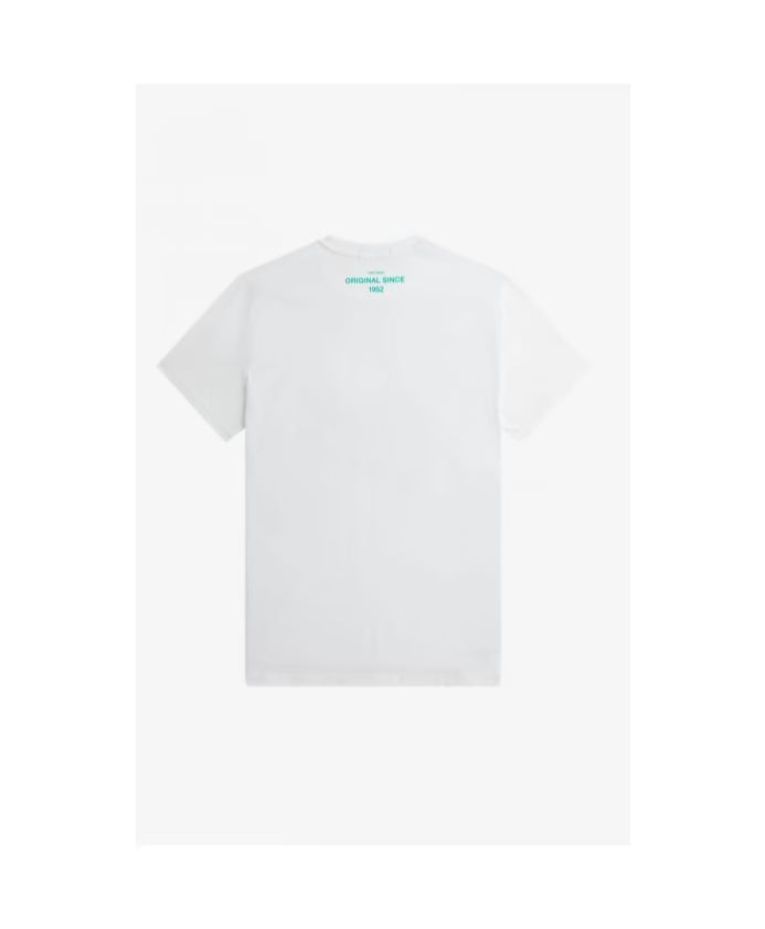Fred Perry Stamped Laurel Wreath White T-Shirt