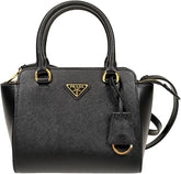 Prada Galleria Mini Saffiano Tote in Black