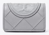 Tory Burch FLEMING SOFT POLISHED-GRAIN SMALL FLAP WALLET - Wallets | Shop From The Mirage