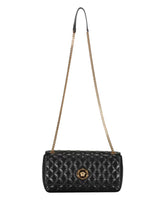 Quilted Leather Crossbody Bag with Chain