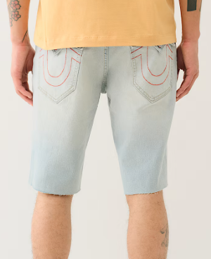 RICKY FLAP FRAYED STRAIGHT SHORT