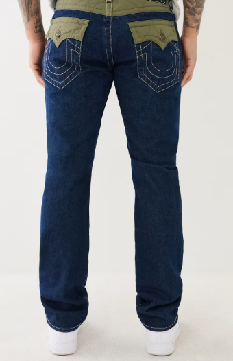 QUILTED RICKY SINGLE NEEDLE STRAIGHT JEAN