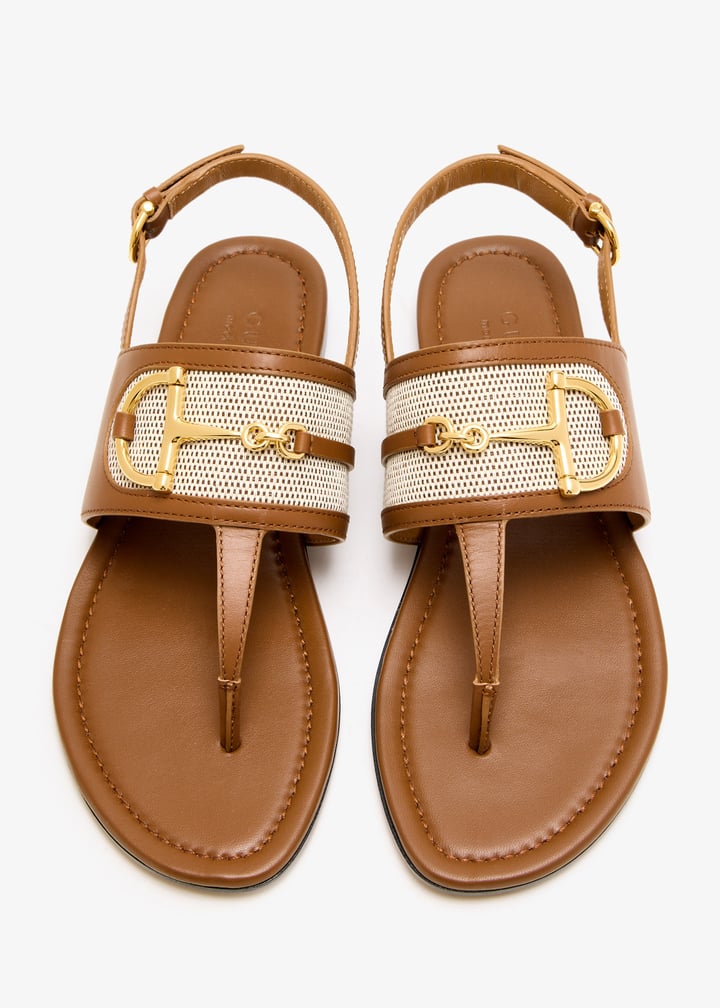 Gucci Horsebit thong flat sandals