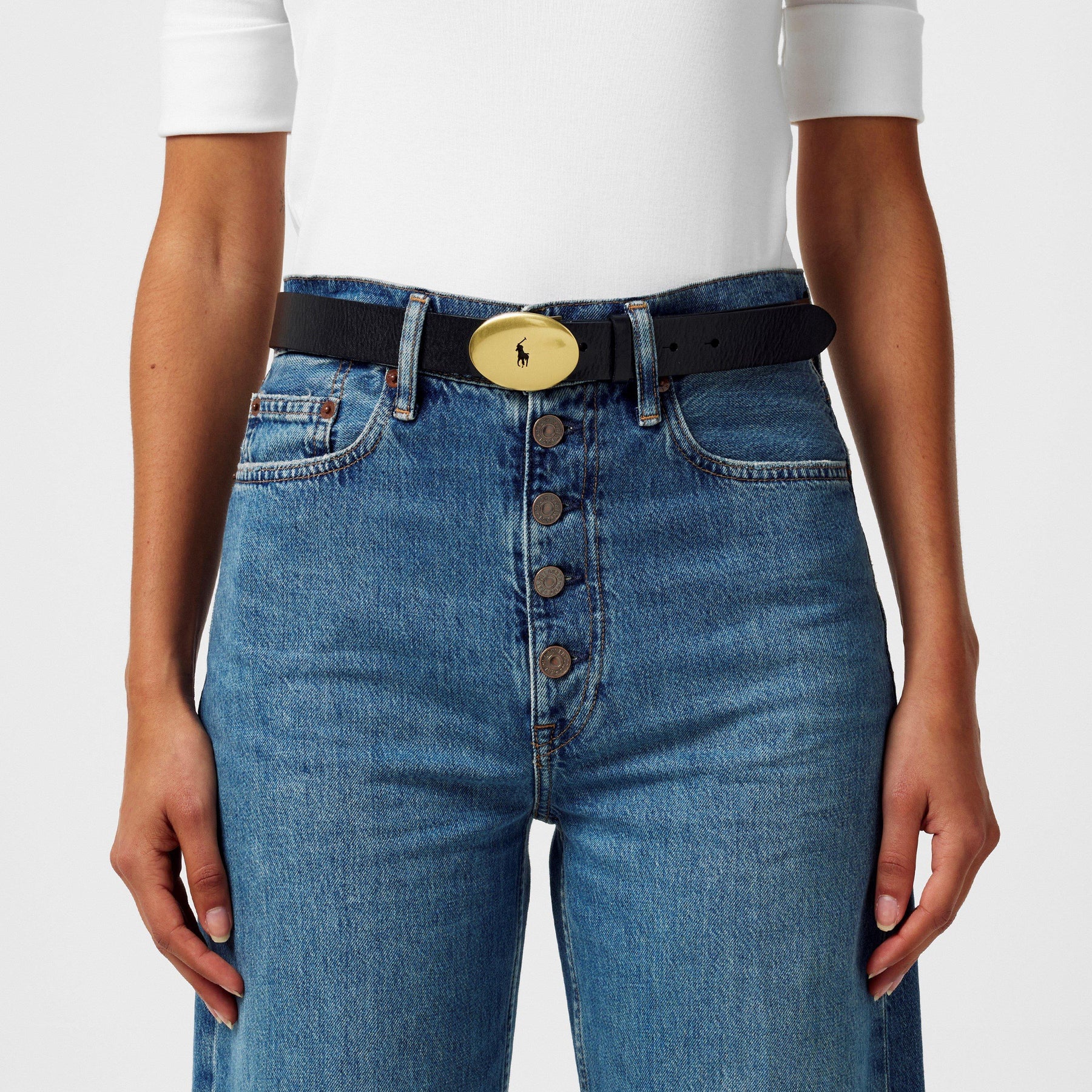 Id Oval-Buckle Vachetta Belt
