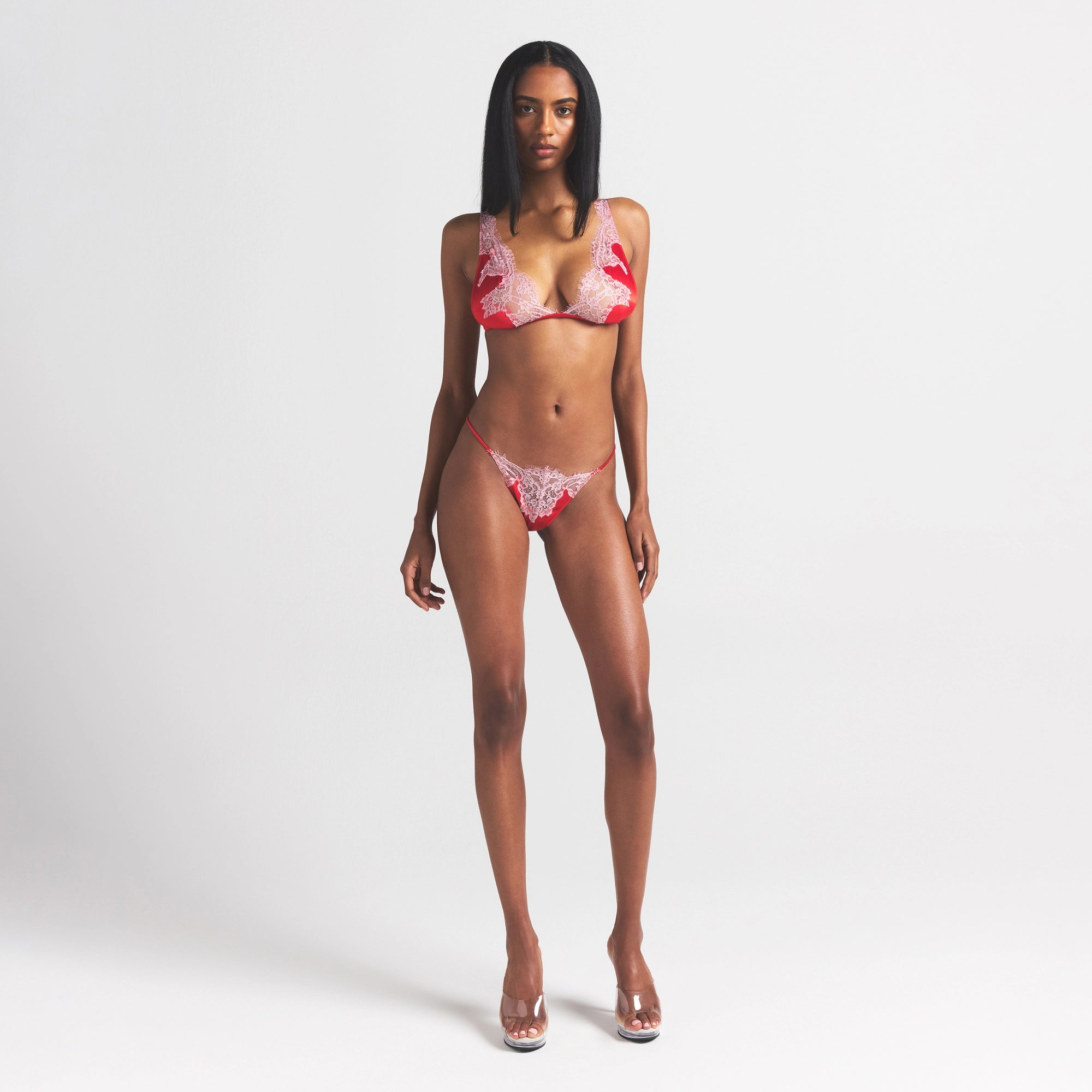 Silk Lace Plunge Bralette