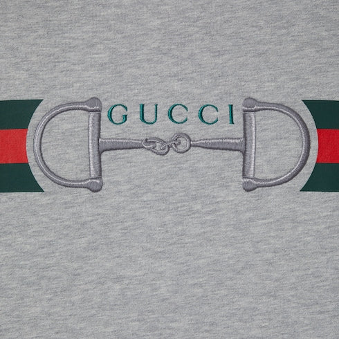 Cotton jersey sweatshirt with print