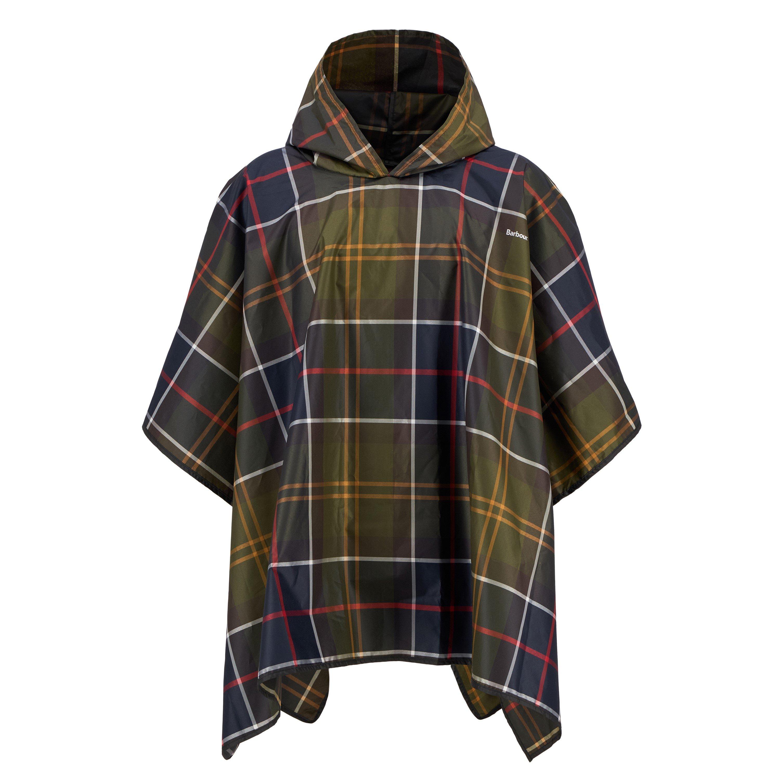 Tartan Water Resistant Hooded Poncho
