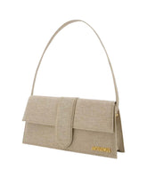 Linen Shoulder Bag in Light Beige