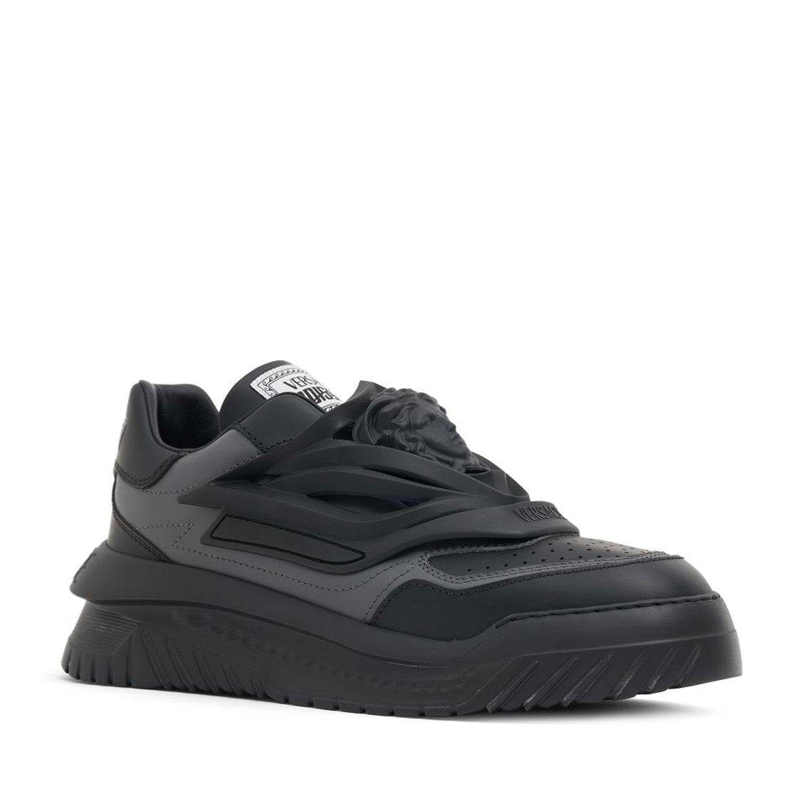 Versace Versace Bi-color leather sneakers - Size: UK 6 Sneakers | Shop From The Mirage