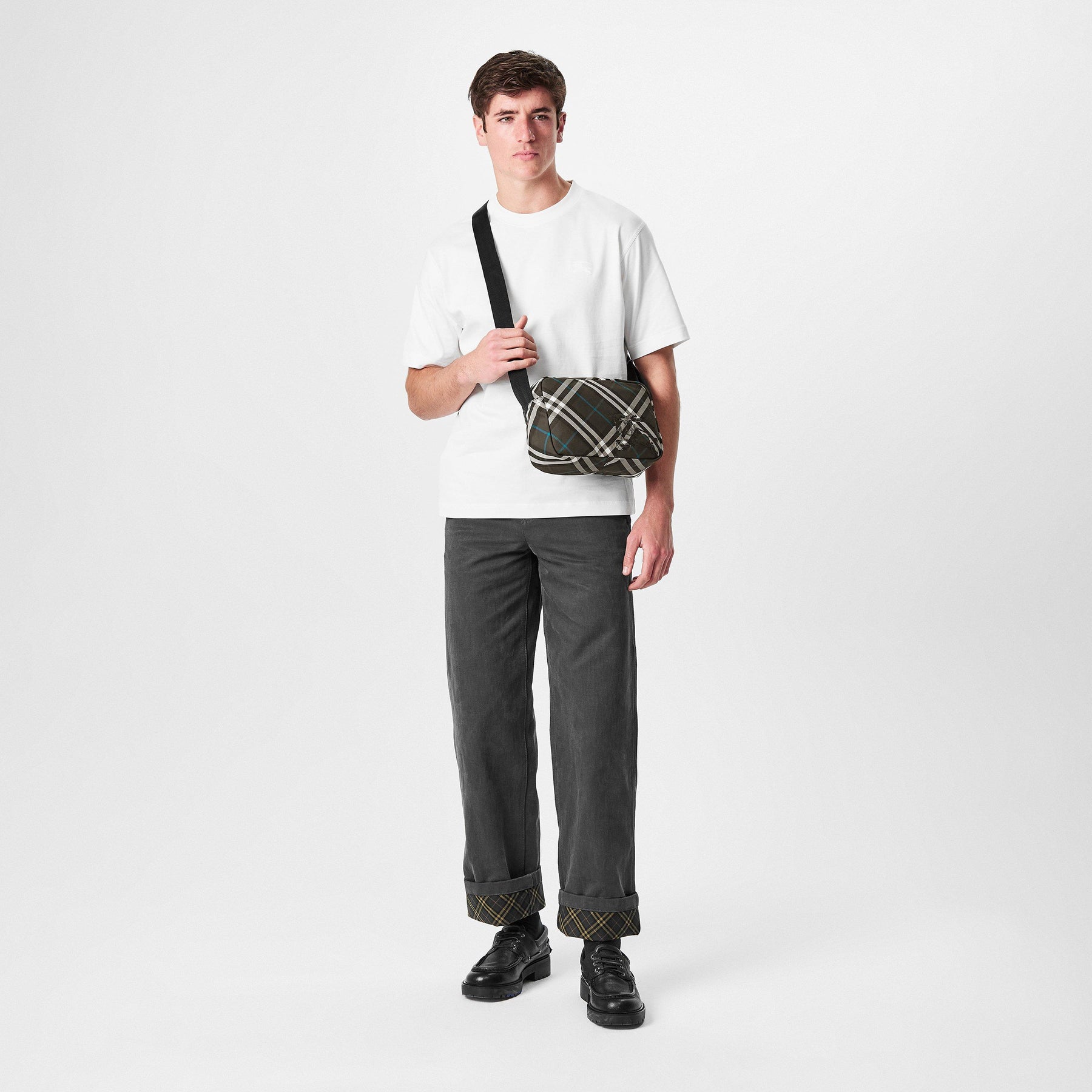 Check Crossbody Bag
