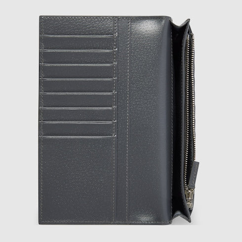 Grey interior GG long wallet