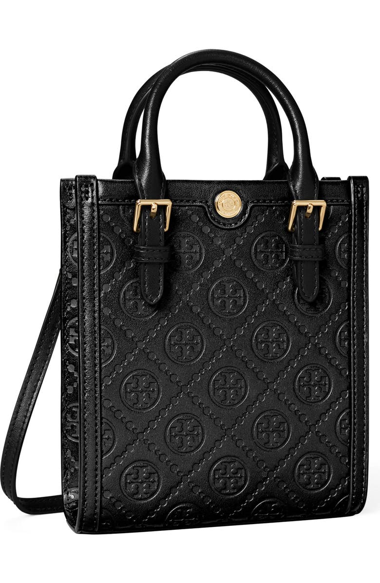 Mini T Monogram Debossed North/South Tote