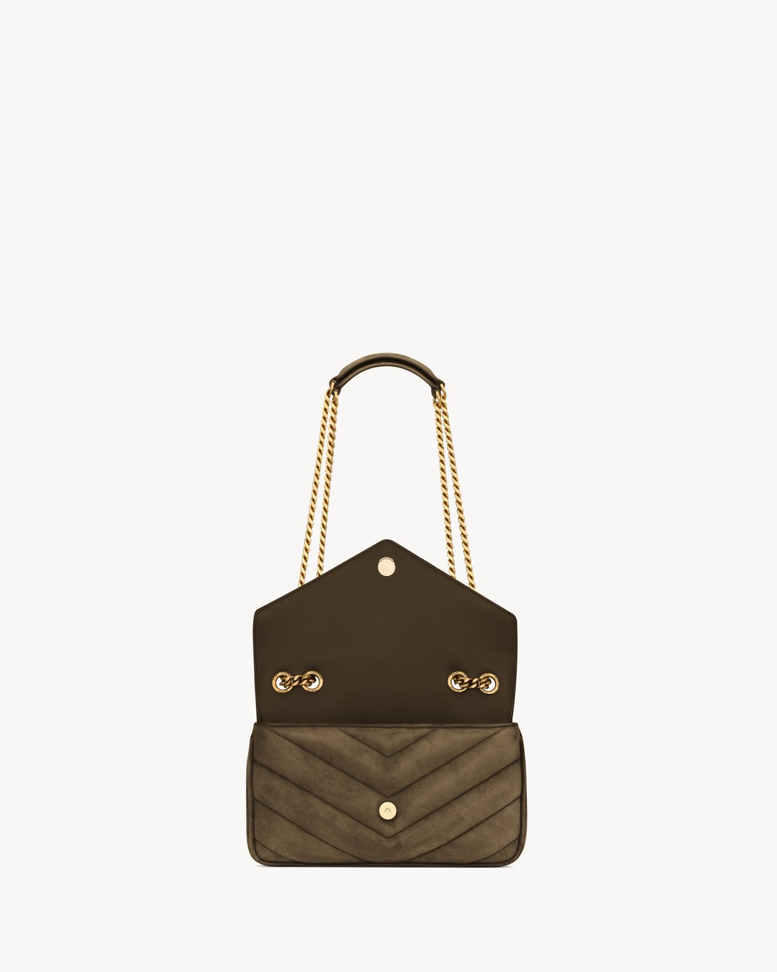 Saint Lauren LOULOU small in MATELASSÉ suede