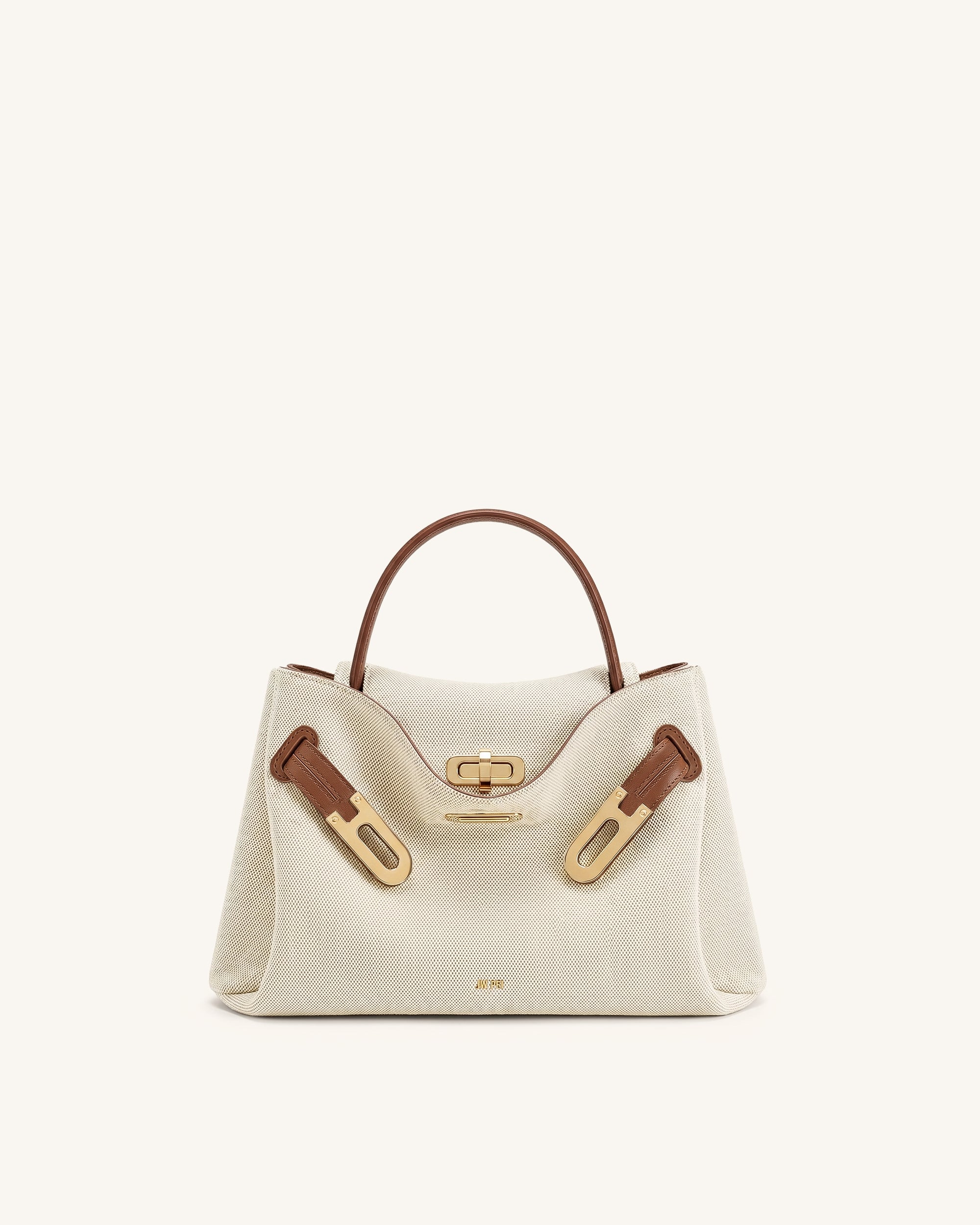 Rhea Small Double Buckle Shoulder Bag - Grey Croc