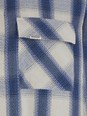 Represent Blue Shirt with Classic Collar and All-Over Check Motif in Cotton Blend Man