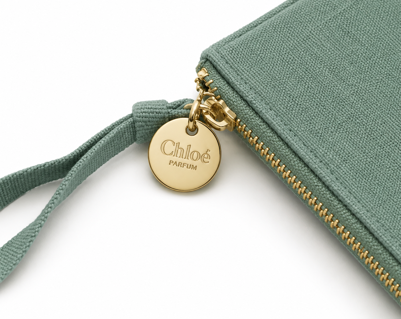 Genuine green Chloe Makeup Bag Set