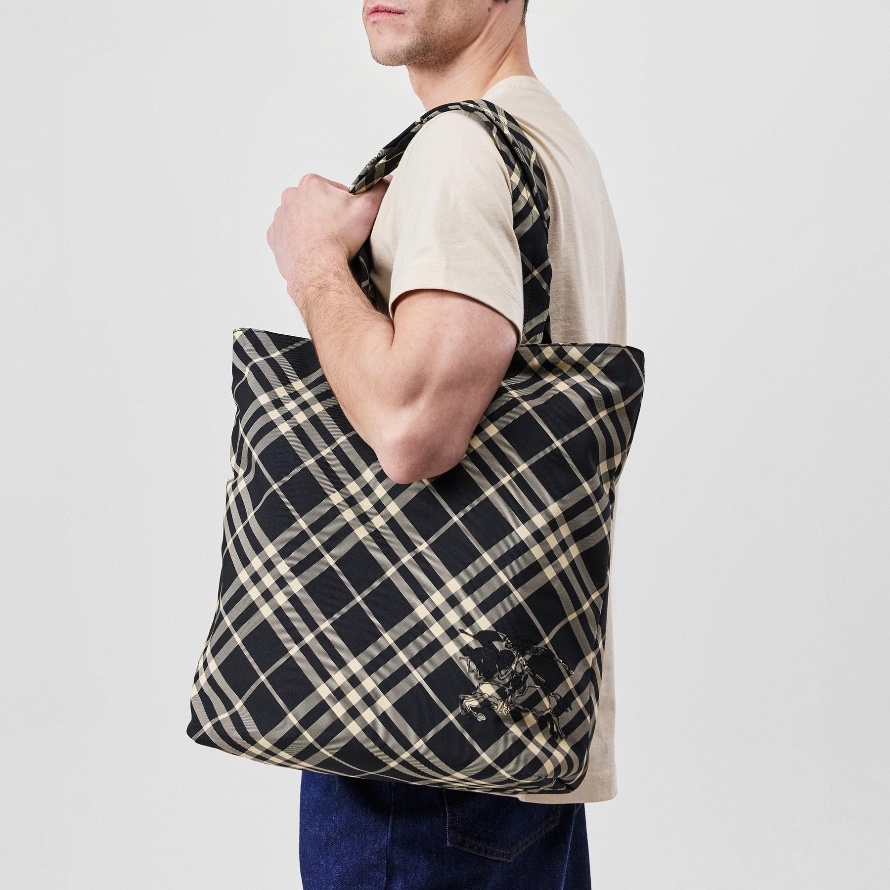 Medium Check Tote Bag