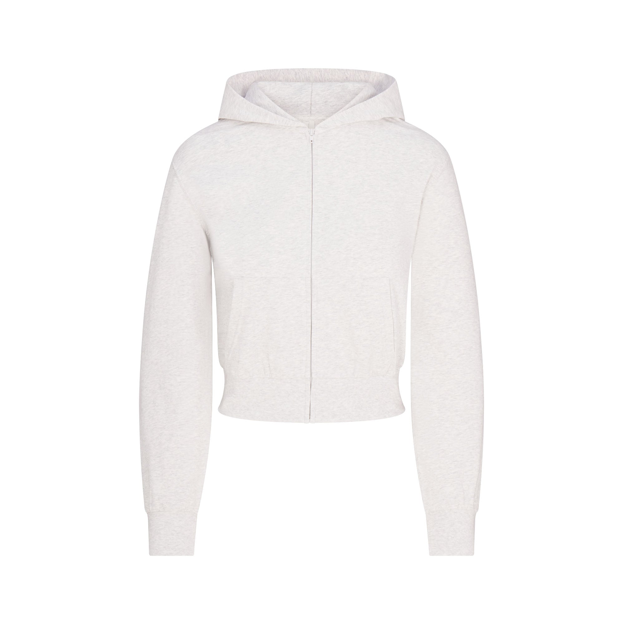 Cotton Jersey Zip Up Hoodie