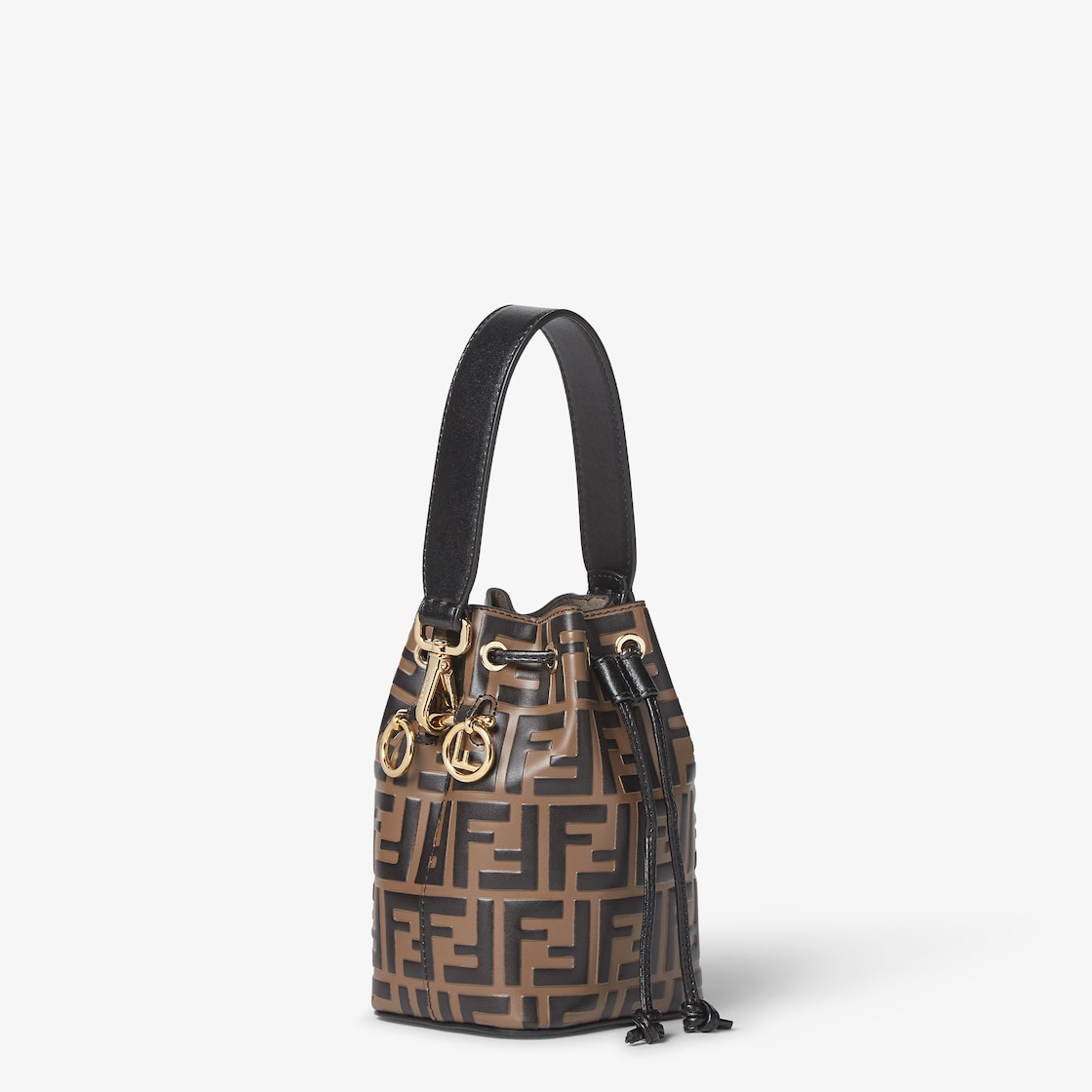 Brown leather mini-bag