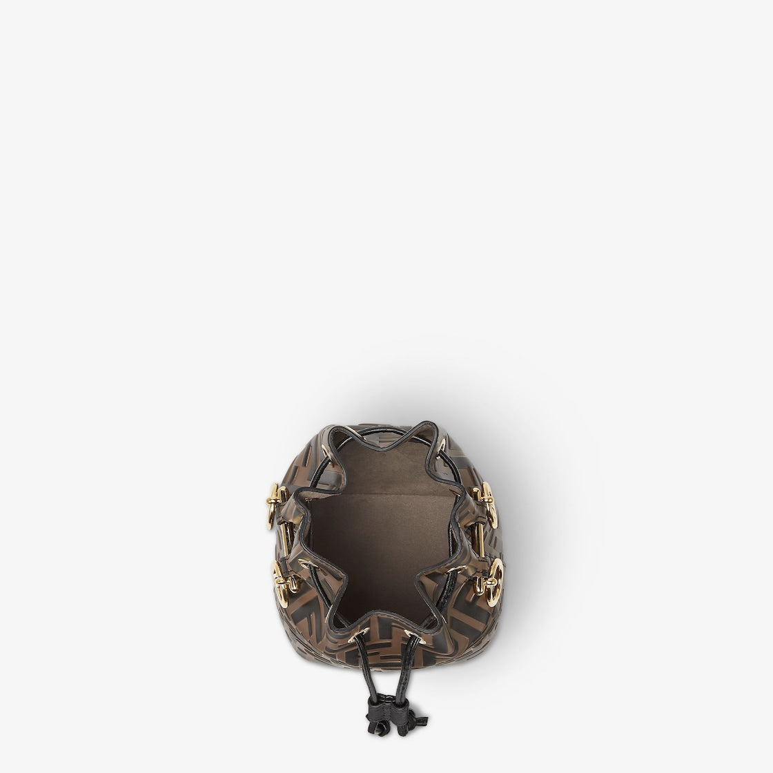 Brown leather mini-bag