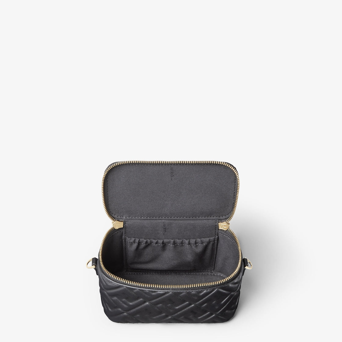 Fendi Vanity Black nappa leather mini-bag with FF motif
