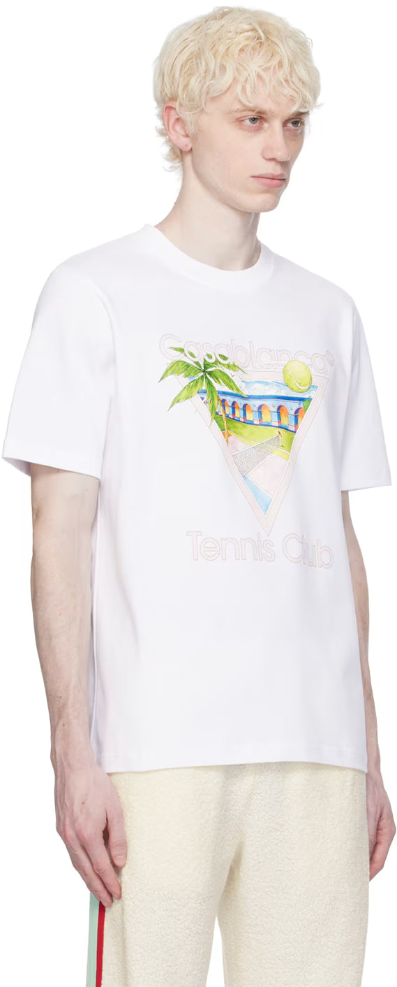 White 'Tennis Club' Icon T-Shirt