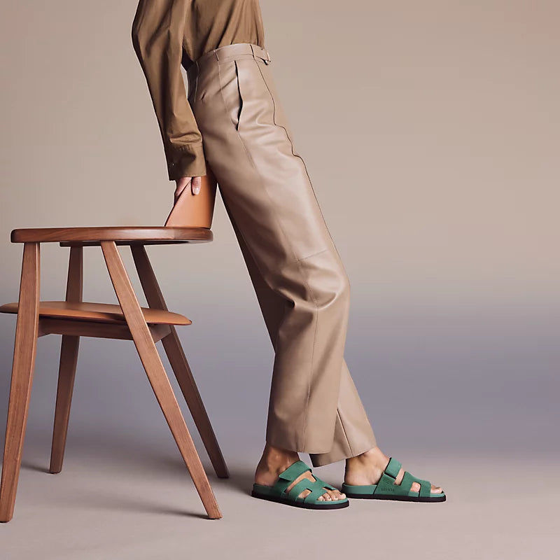 Chypre sandal in Vert