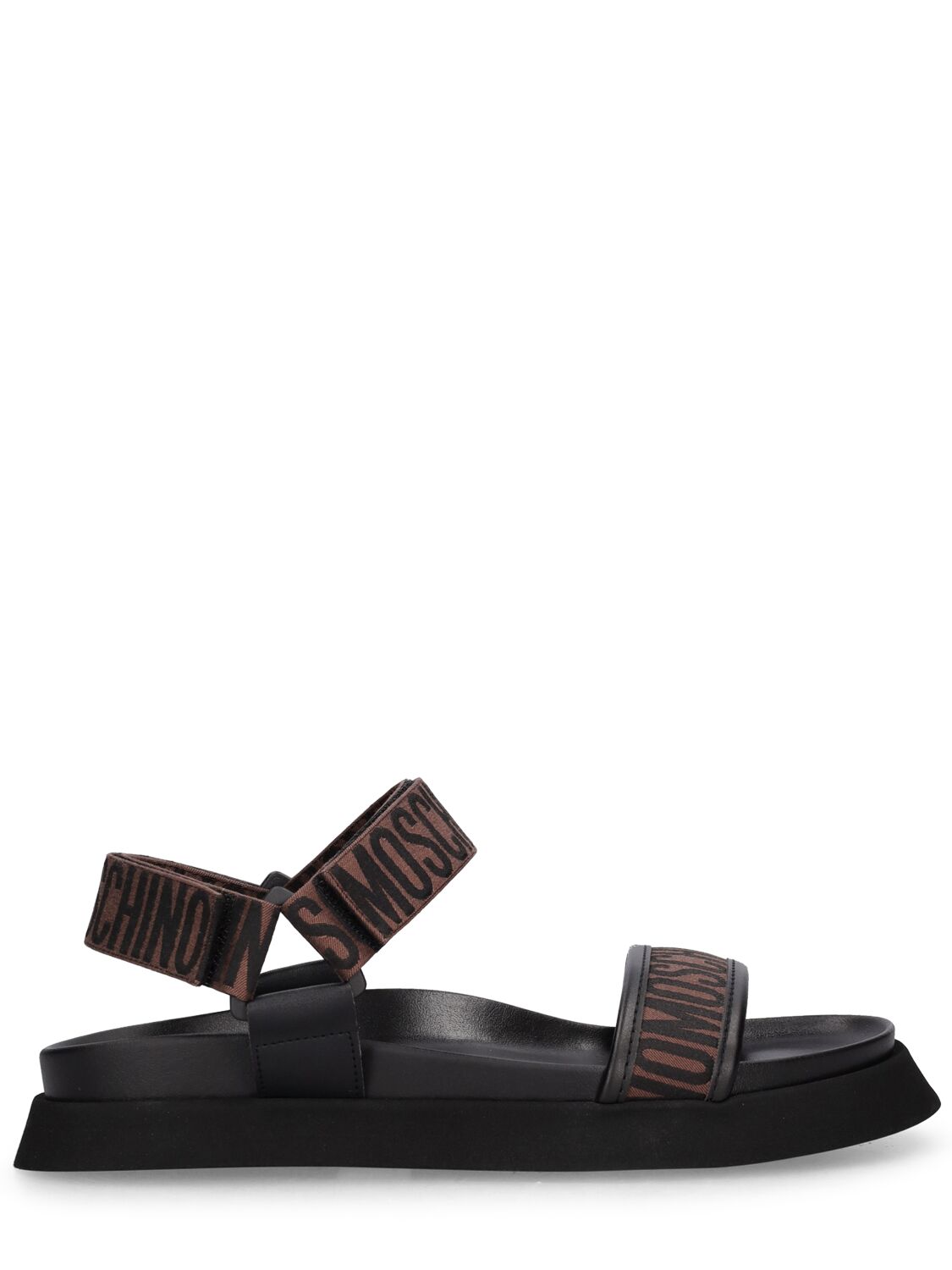 Moschino Moschino 40mm Logo jacquard flat sandals - Size: UK 2 Sandals | Shop From The Mirage
