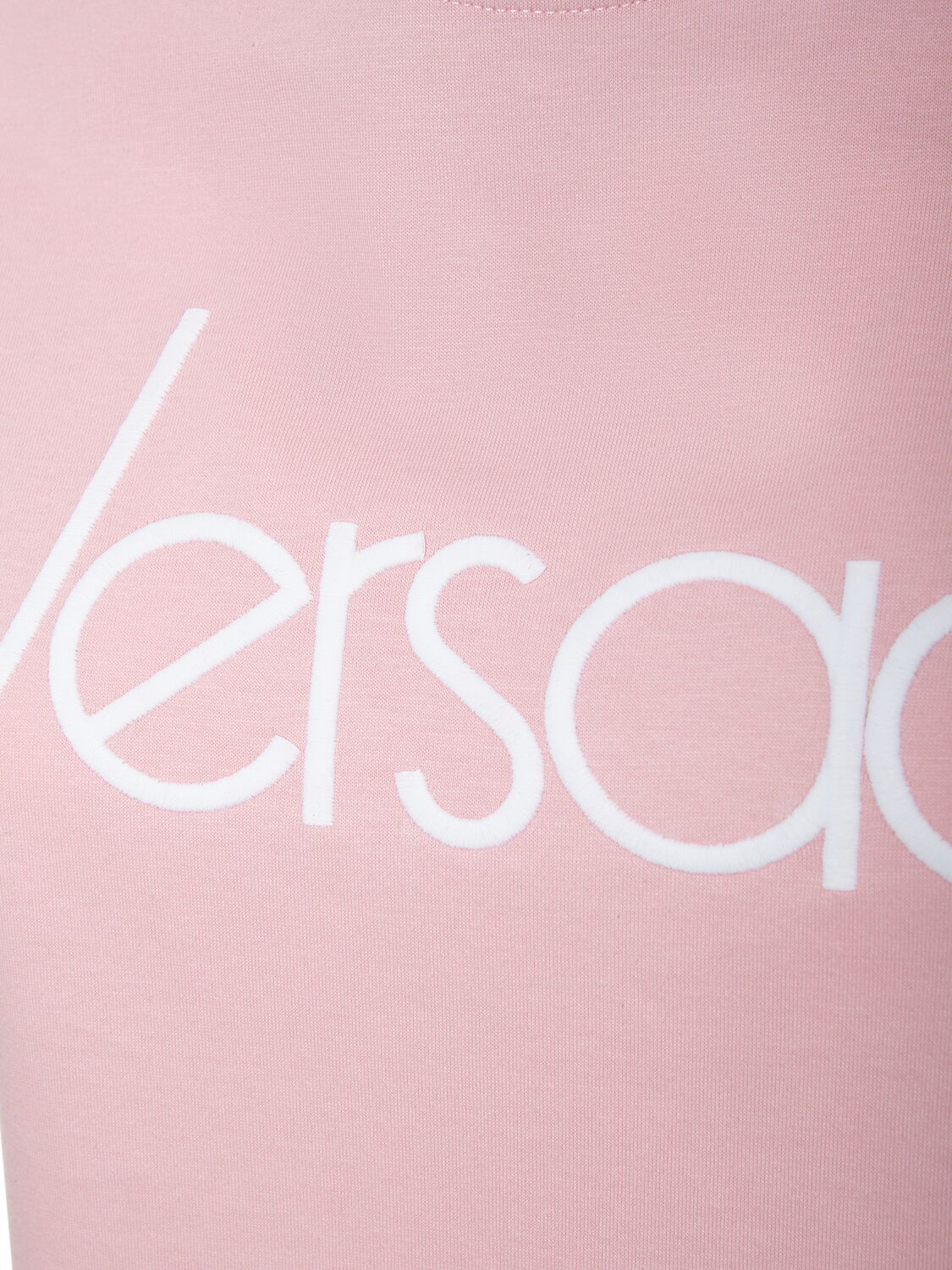 Versace Versace Logo embroidered jersey t-shirt - Size: XXS T-Shirts | Shop From The Mirage