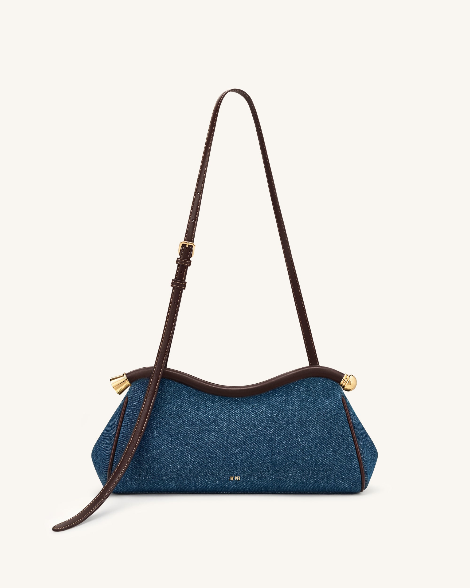 Naomi Curved Shoulder Bag - Olive Green