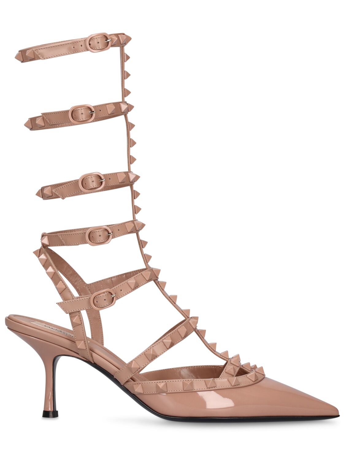 Valentino Garavani Valentino Garavani 70mm Rockstud patent leather pumps - Size: UK 2 Heels | Shop From The Mirage