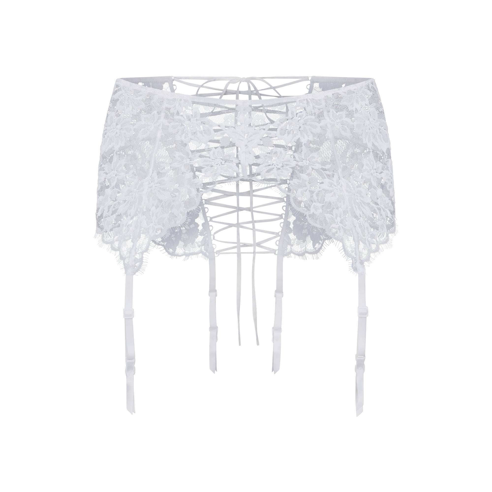 Skims Lace Garter Skirt