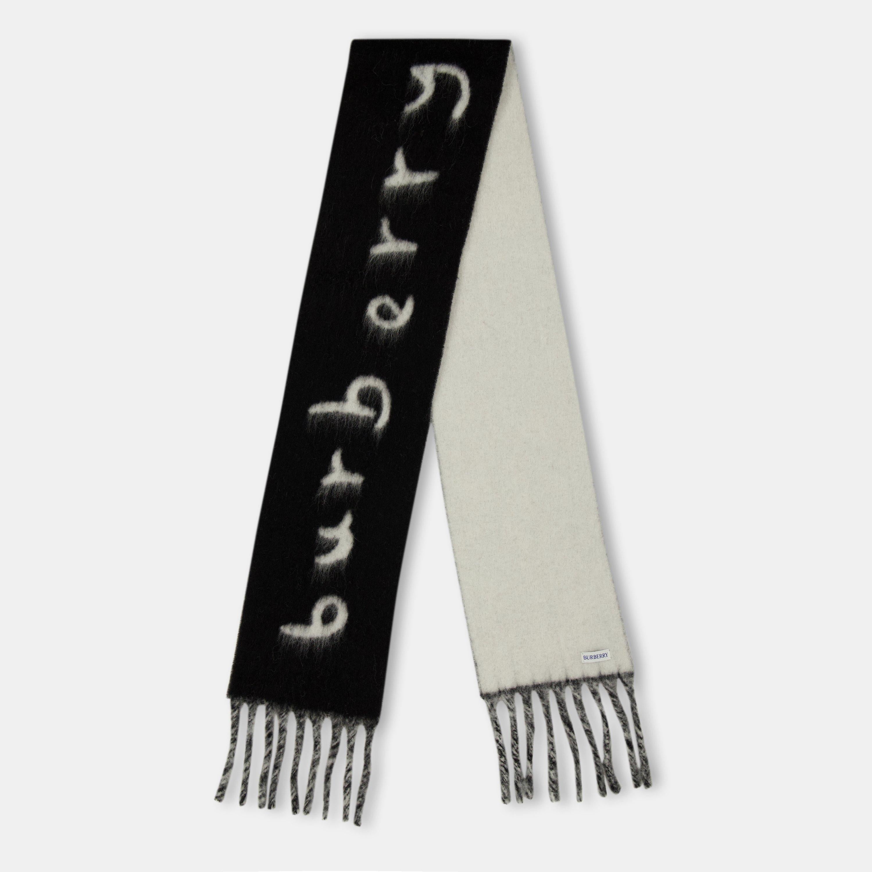 Burb Text Soft Knitted Scarf