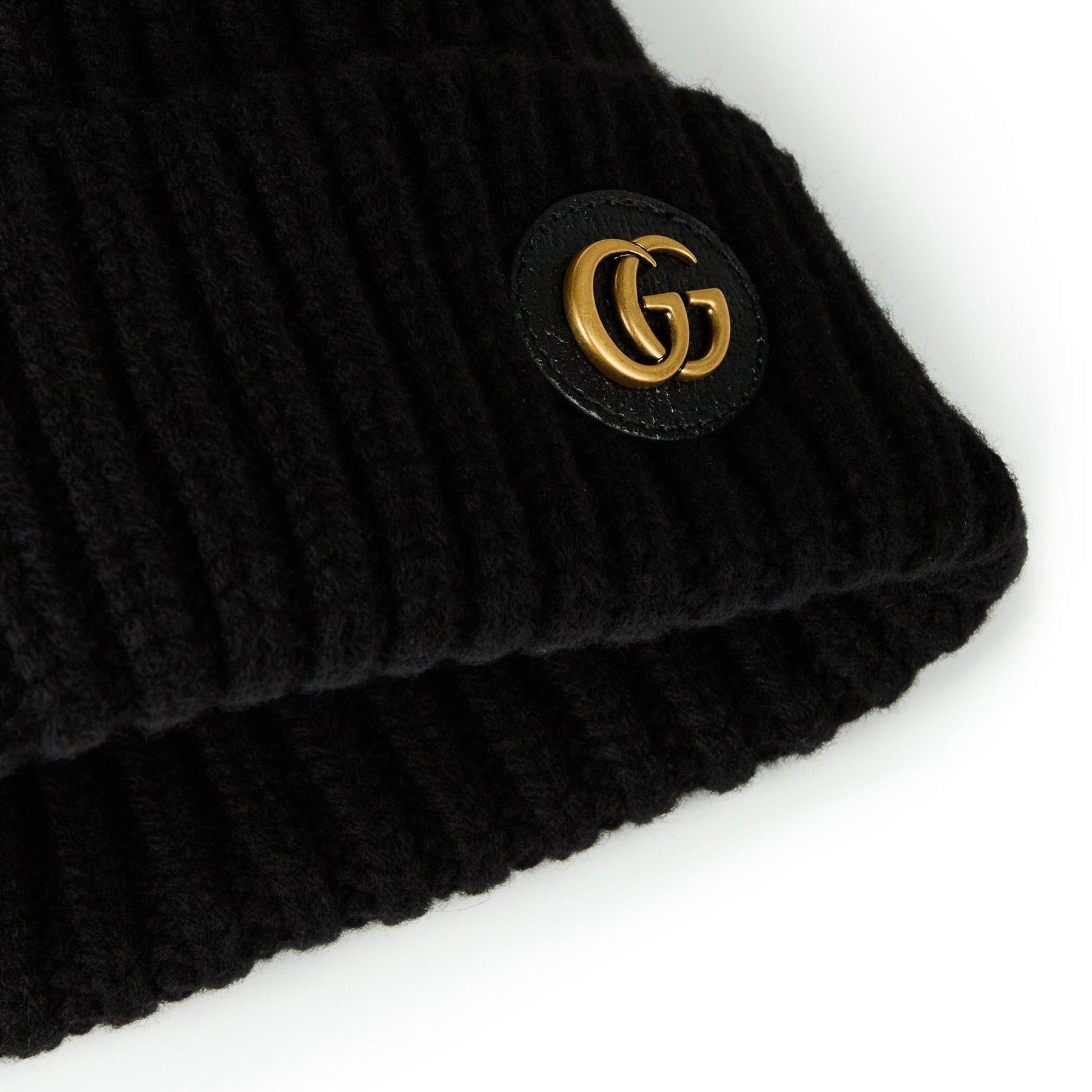 Wool Cashmere Hat With Double G