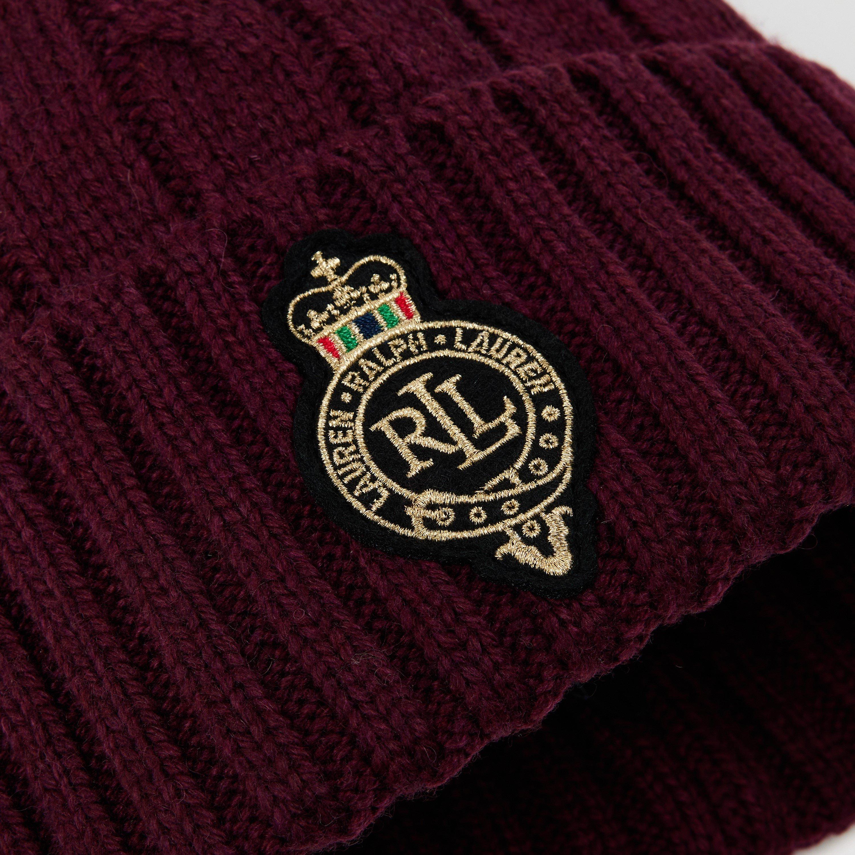 Pom-Pom Cable-Knit Beanie
