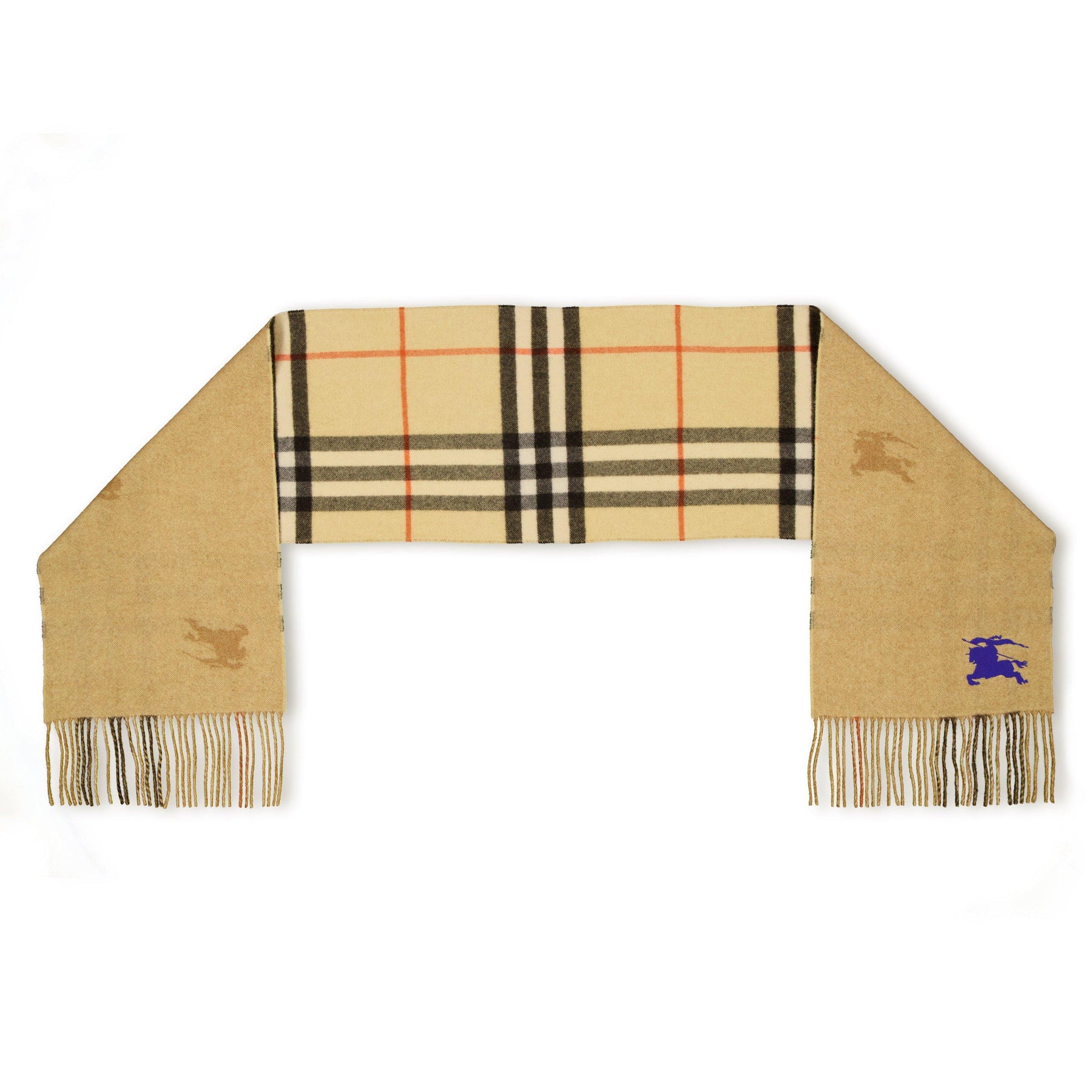 Reversible Jacquard Cashmere Scarf