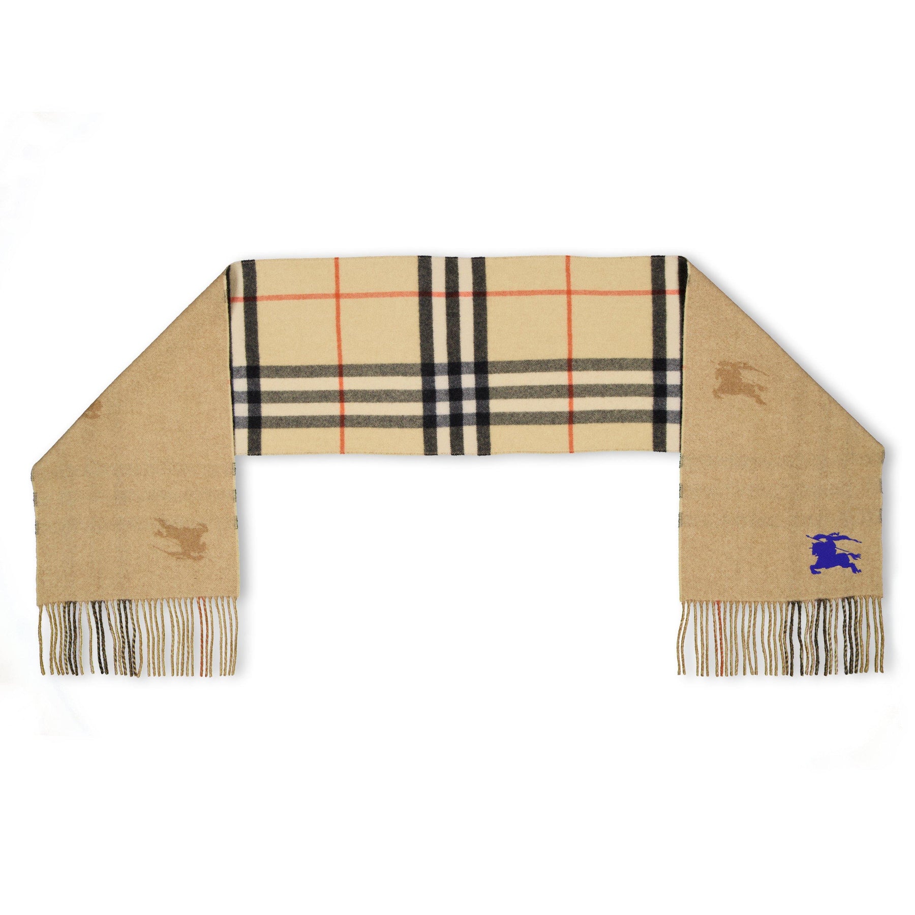 Reversible Jacquard Cashmere Scarf