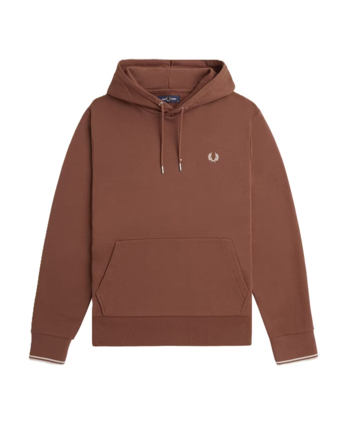 Fred Perry Brown Hoodie Sweatshirt