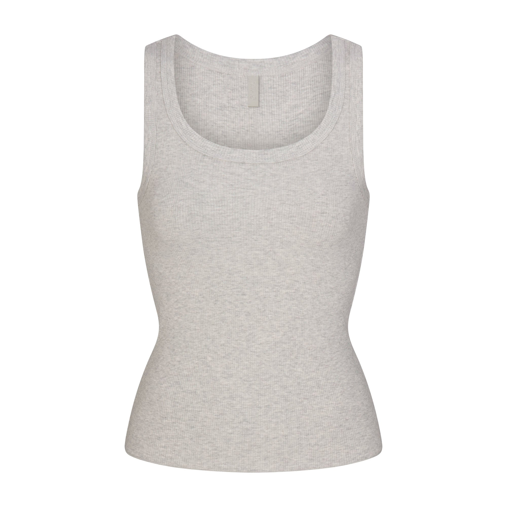 Cotton Rib Scoop Neck Tank
