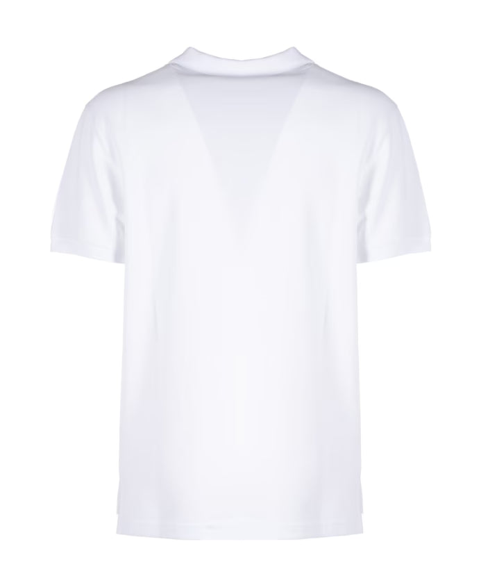 Moschino White Double Smile Polo T-shirt