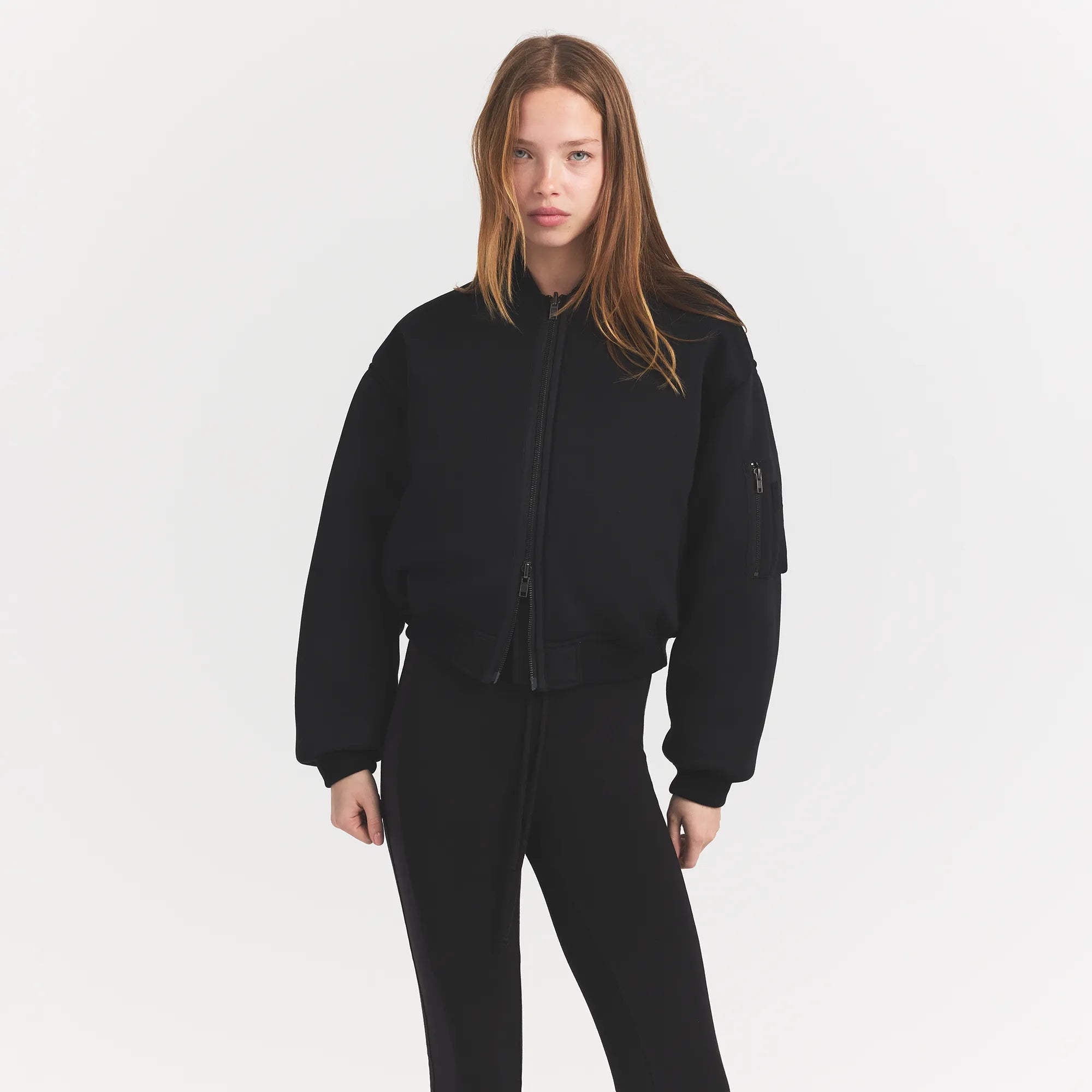 Neoprene Outerwear Reversible Bomber Jacket
