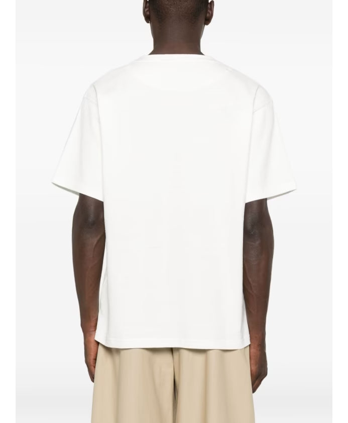 Stone Island White Crew Neck T-shirts and Polos