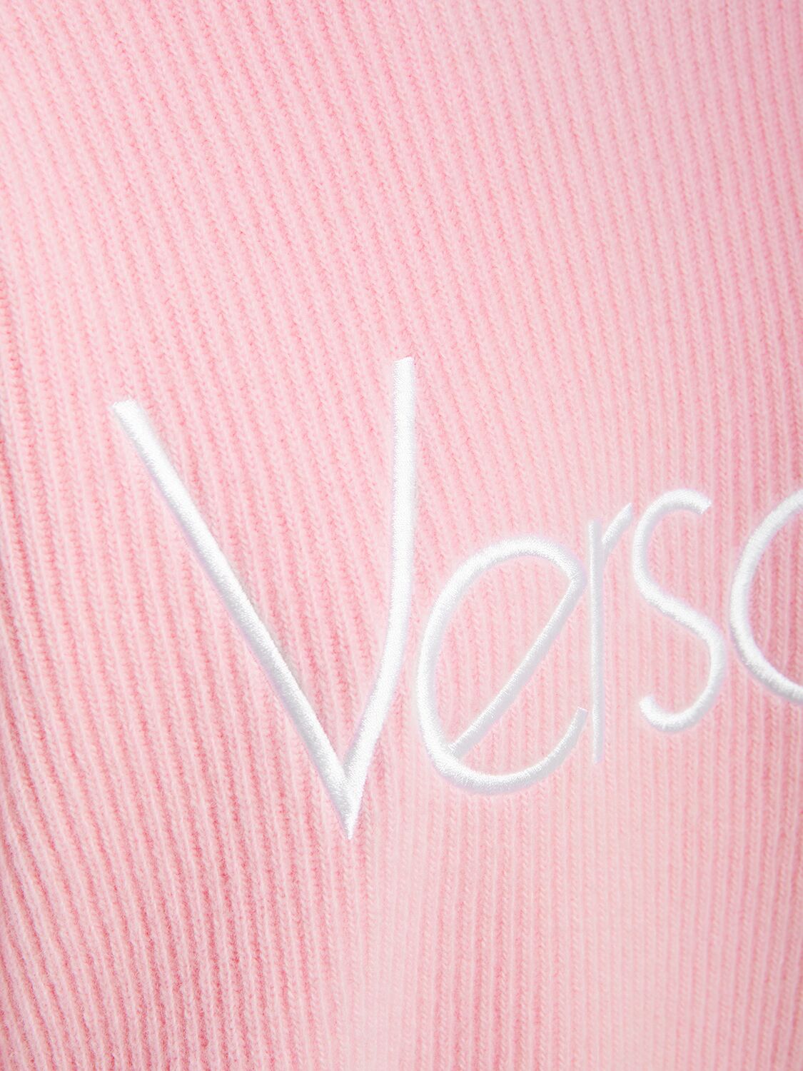 Versace Versace Logo rib knit crewneck sweater - Size: XXS Sweatshirts | Shop From The Mirage