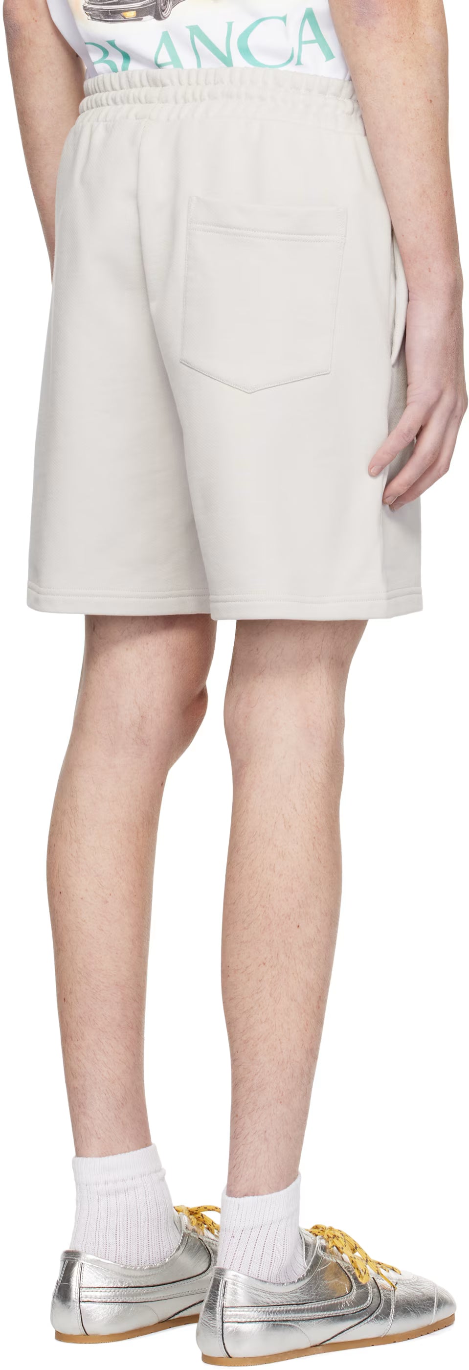 Gray Greek Temple Shorts